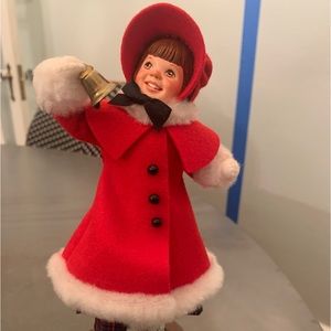 Simpich character doll. Bell ringing girl